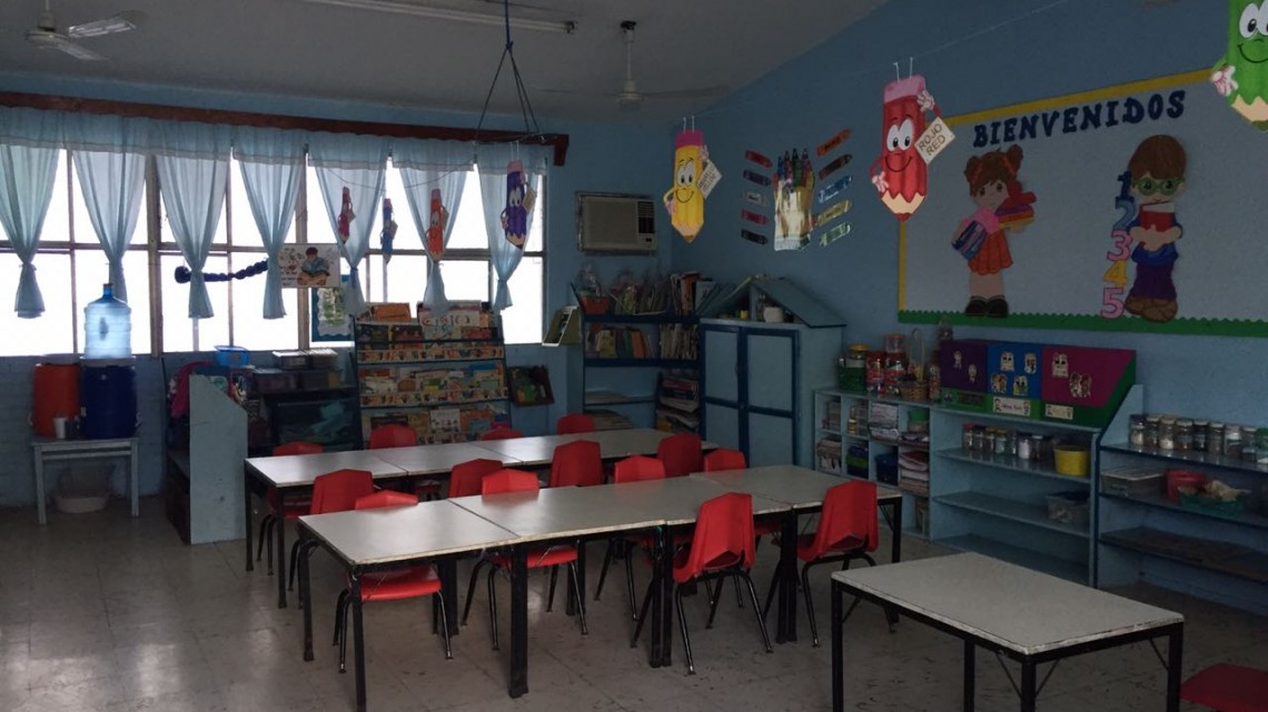 Explota transformador en jardín de niños en Matamoros