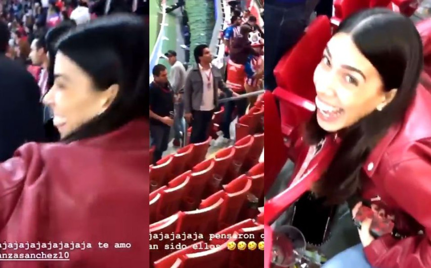 ¡#LadyCerveza! Vetan del estadio a joven por lanzar un vaso de cerveza
