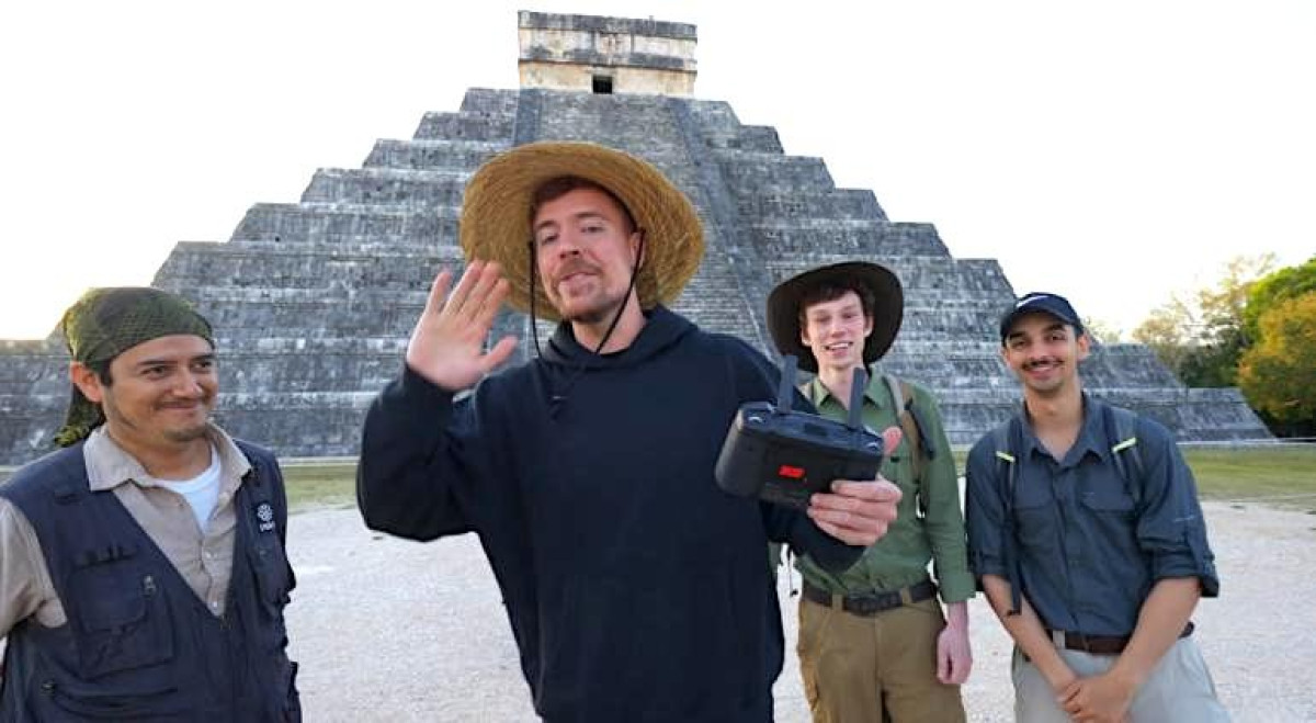 ‘MrBeast’ tenía permiso del INAH para acceder a zonas arquológicas: Sheinbaum