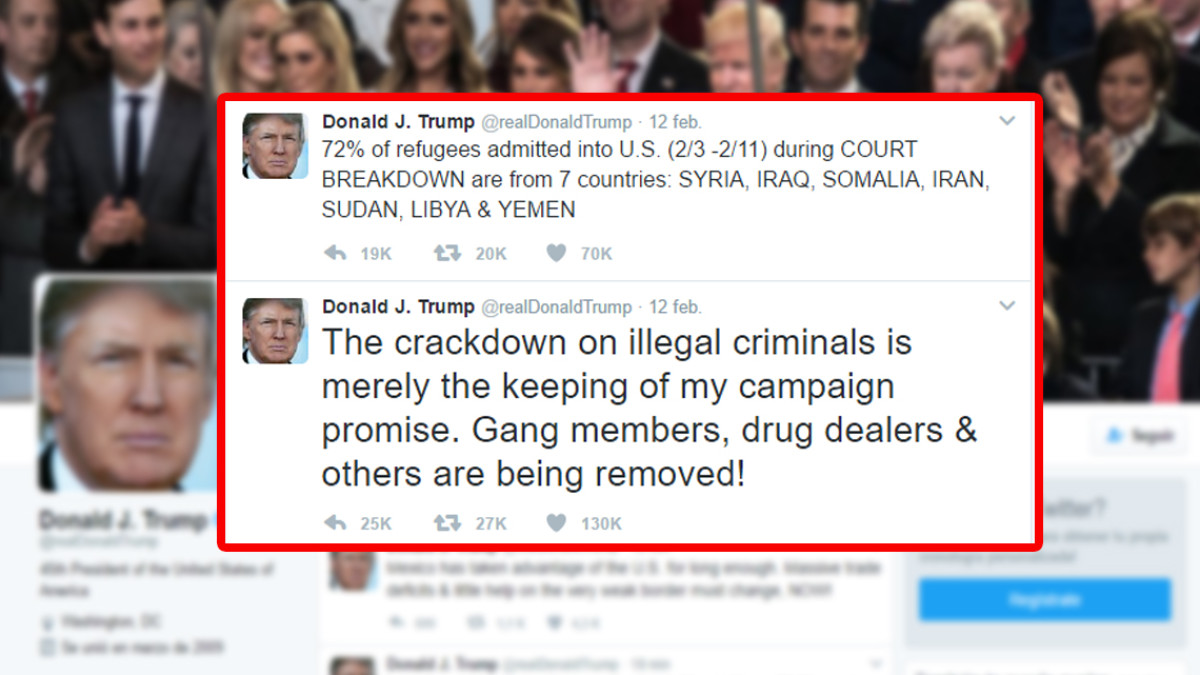 Asegura Trump que los migrantes deportados son todos criminales