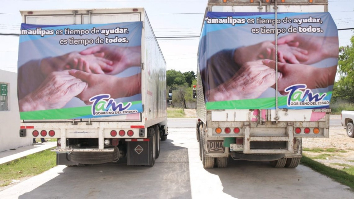 Envía Tamaulipas ayuda a familias de Yucatán y Quintana Roo afectadas por tormenta tropical