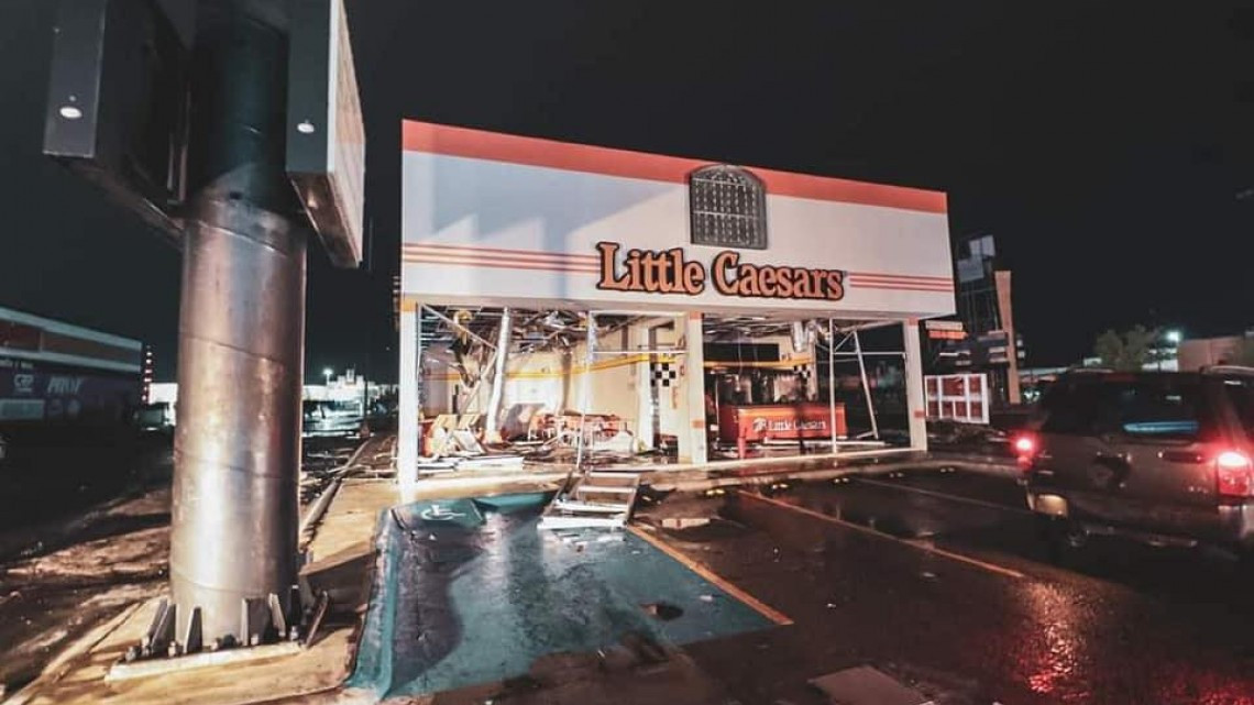 Tormenta causa destrozos en Nuevo Laredo
