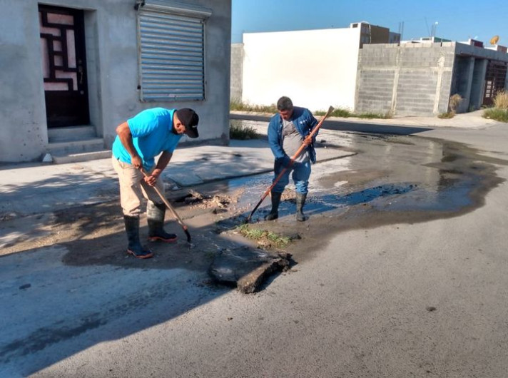 Restauró COMAPA líneas de conducción de agua en diferentes sectores