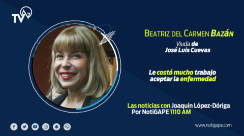 Le costó mucho aceptar la enfermedad: Beatriz Bazán, viuda de José Luis Cuevas