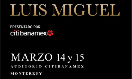 Luis Miguel anunció shows en Monterrey y Guadalajara