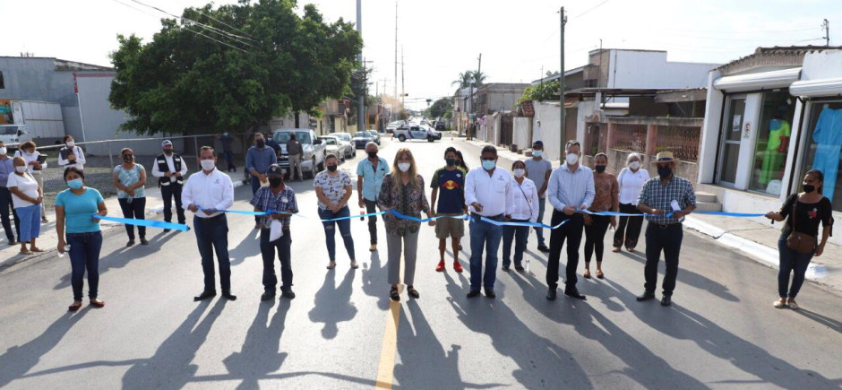 Obra de rehabilitación mejora vialidad de la colonia Longoria 