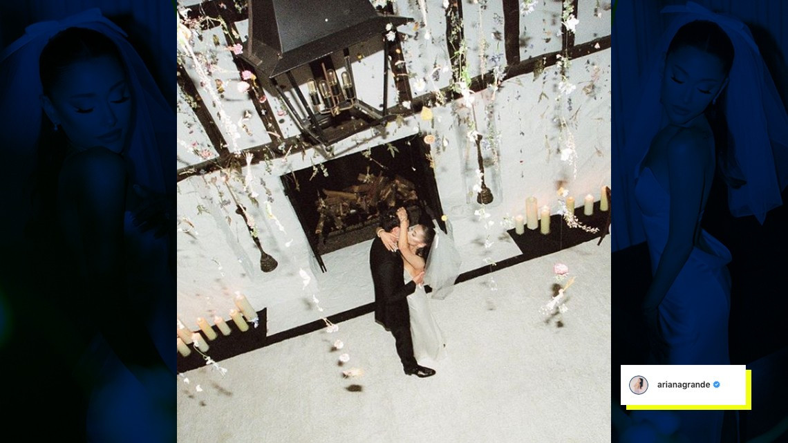 Ariana Grande comparte las primeras instantáneas de su boda