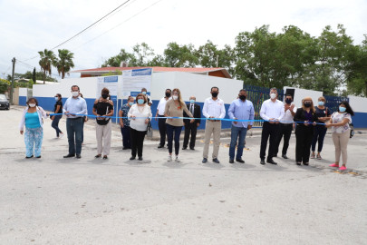 Inauguró Alcaldesa barda perimetral de jardín de niños 