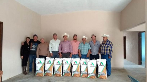Entregan 10 toneladas de semilla de maíz y sorgo