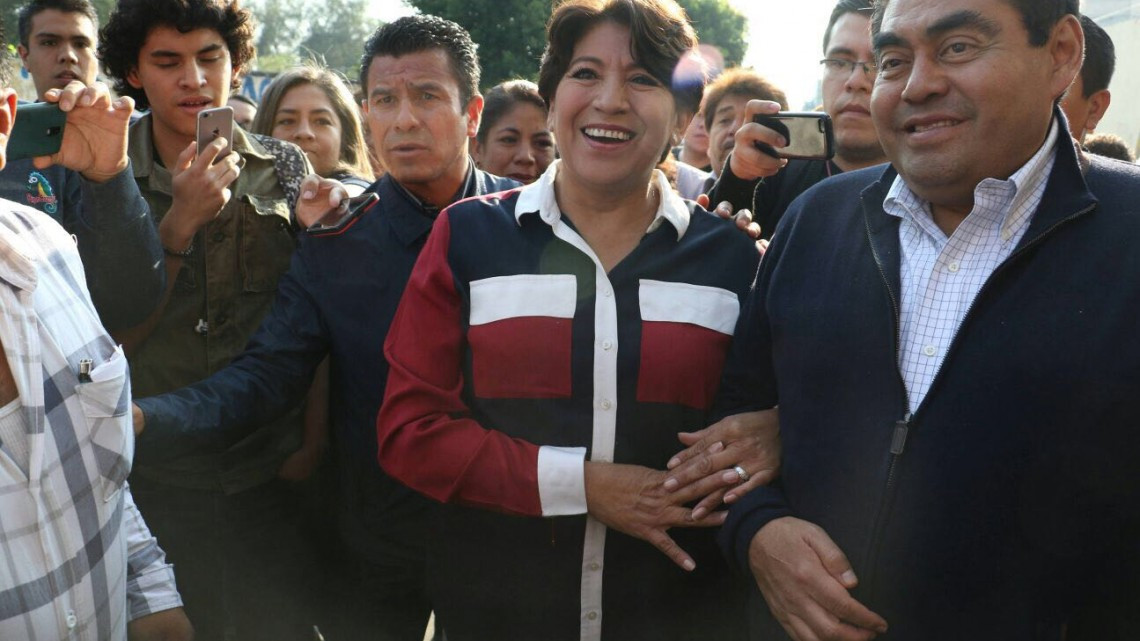 Delfina Gómez, la primera en votar