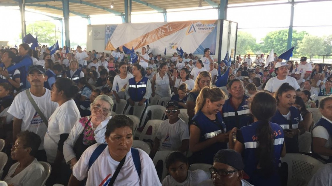 Alma Laura Amparán, respaldada por cientos de Altamirenses en su cierre de campaña