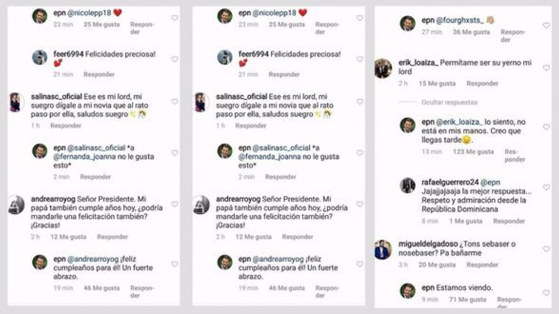 ¡Todos lo quieren de suegro! EPN felicita a una de sus hijas