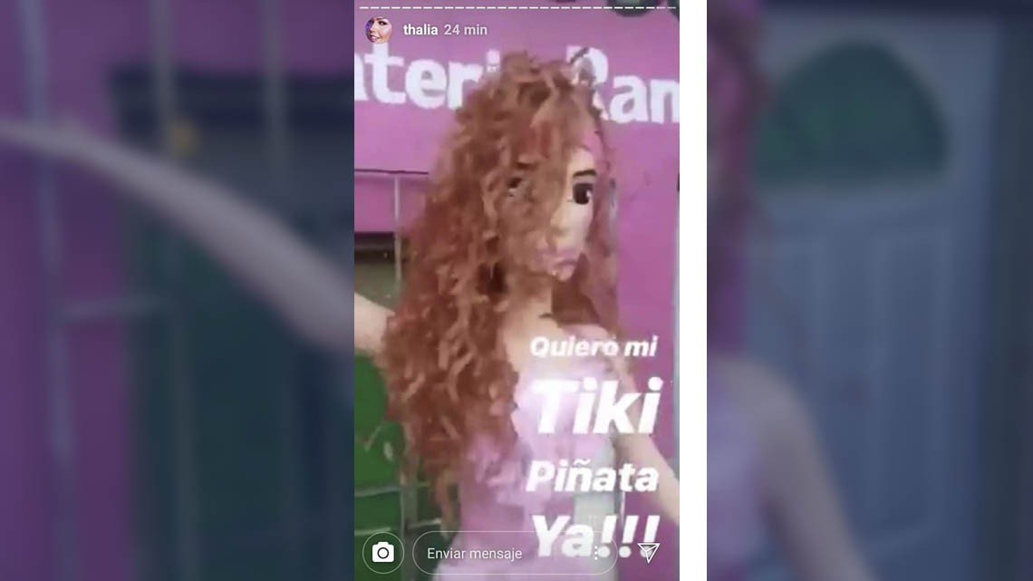 Thalía ya tiene su piñata