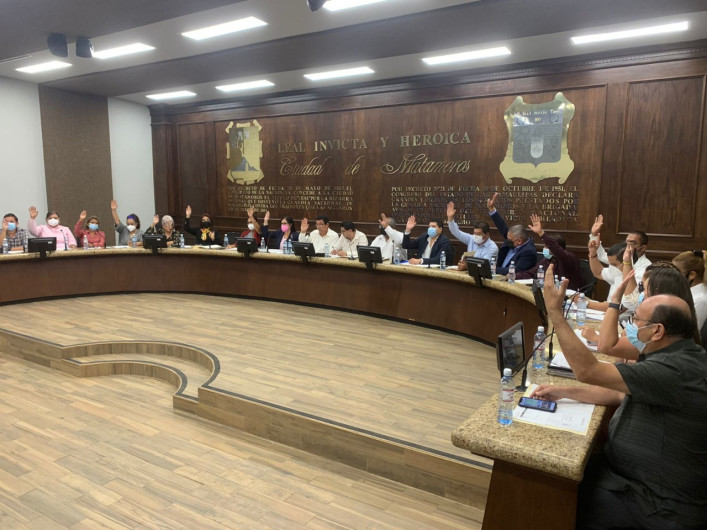 Aprueban comisiones en el Cabildo de Matamoros y condonación del 100 % en los recargos del predial y el ISAI