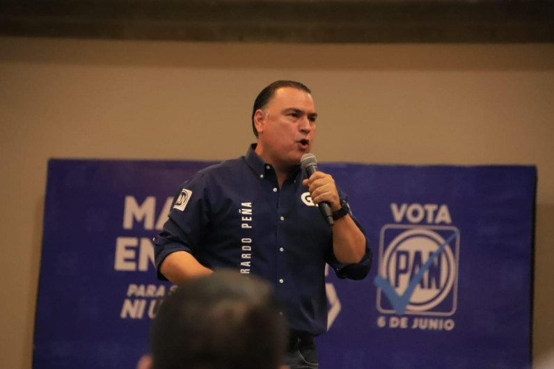 Con el apoyo del magisterio va Gerardo Peña a la victoria