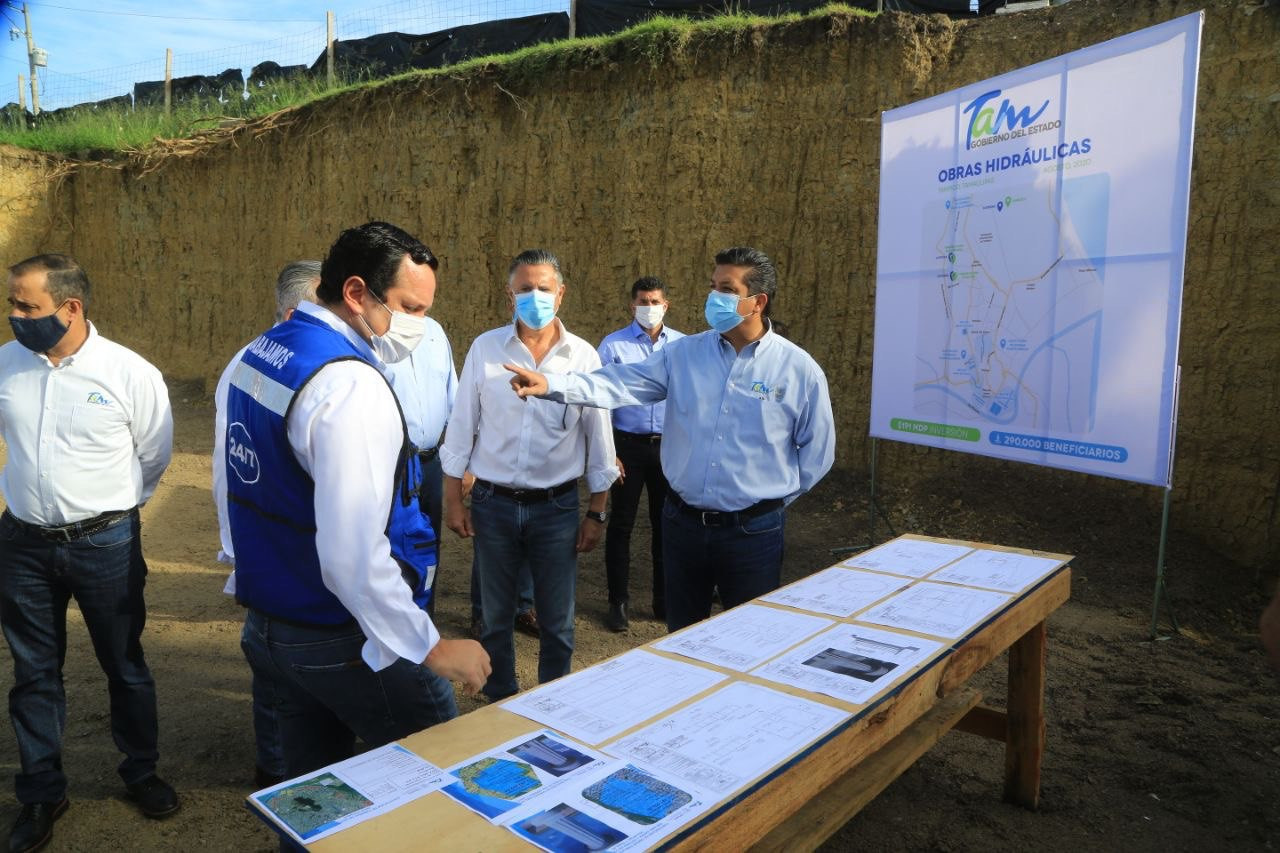Gobernador supervisa avance de obras de infraestructura en Tampico