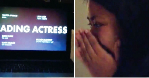 Así reaccionó Yalitza Aparicio a su nominación al Oscar