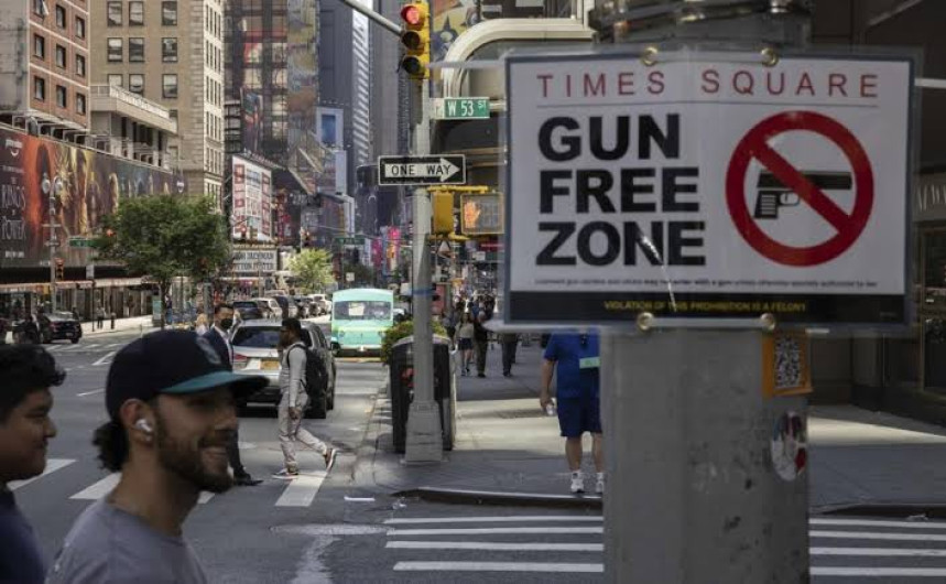 Nueva York prohíbe armas en Times Square