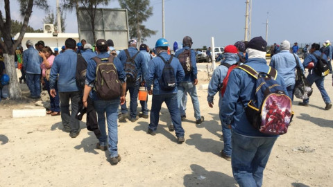 Paran labores en Dragados Offshore Altamira, exigen mejoras laborales