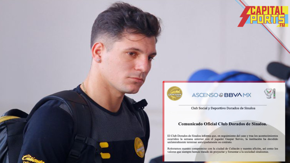 Dorados finaliza contrato de Gaspar Servio