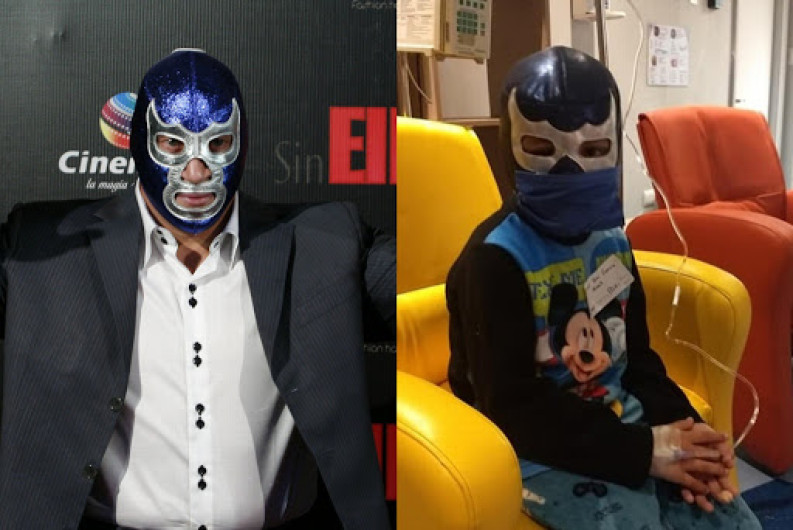 Blue Demon Jr. ayudará a niño con Leucemia