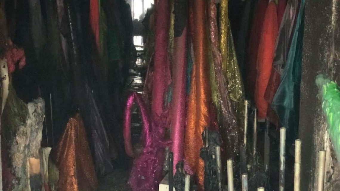 Tienda de telas se incendia