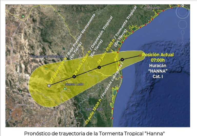 Coordina Municipio acciones por aproximación de Huracán "Hanna"