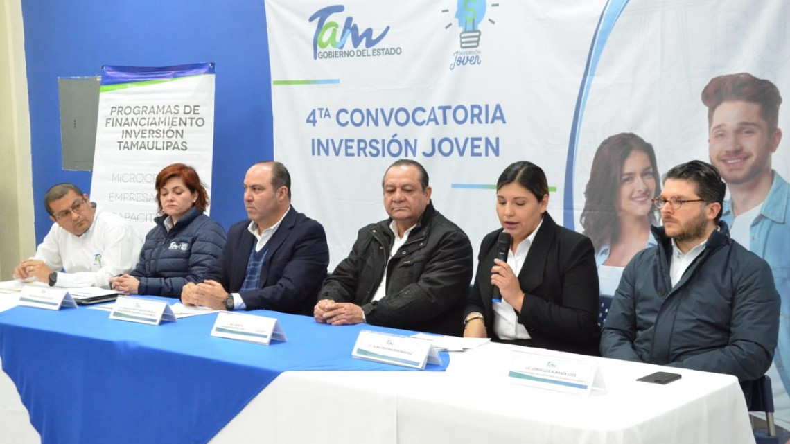 Lanzan convocatoria de “Inversión Joven” en Tamaulipas