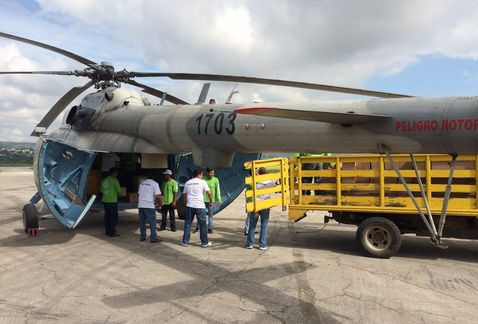 Se desploma helicóptero con víveres para Chiapas
