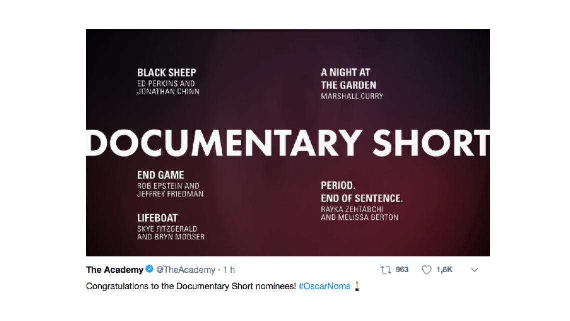 Todas las nominaciones a los Oscar 2019