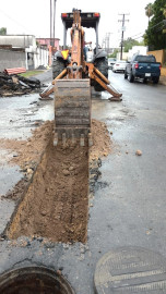 Continúa COMAPA con rehabilitación de drenaje sanitario en la colonia Beatty