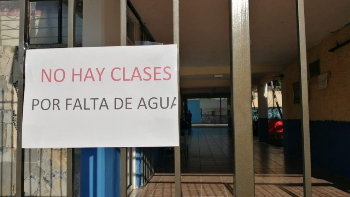 25 escuelas sin agua y dos sin energía eléctrica durante primera semana de clases