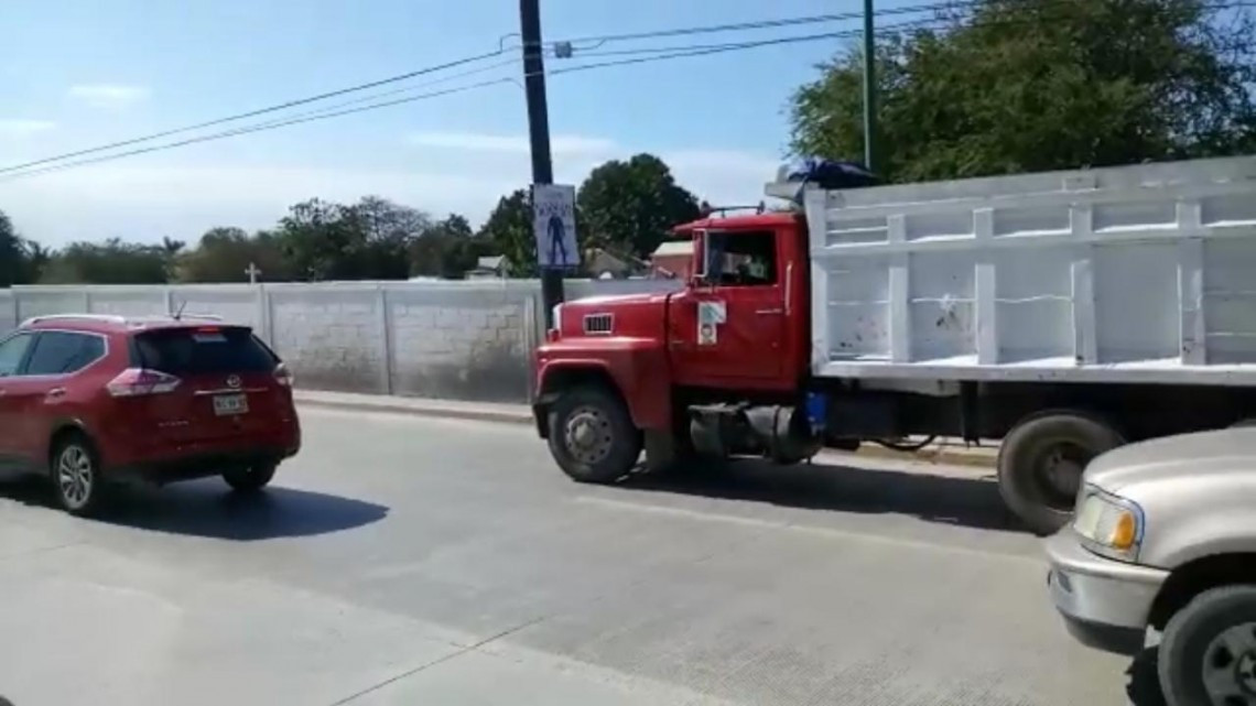 Operativo de Tránsito en contra de unidades de carga pesada en Madero