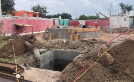 Supervisan obra de cárcamo 6 en Módulo 2000