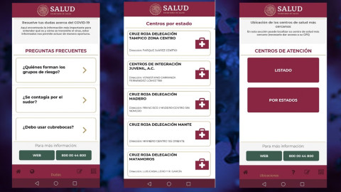 Lanza Secretaría de Salud aplicación sobre covid-19