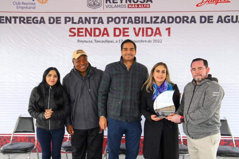 Inauguró alcalde de Reynosa planta potabilizadora en Senda de Vida 1