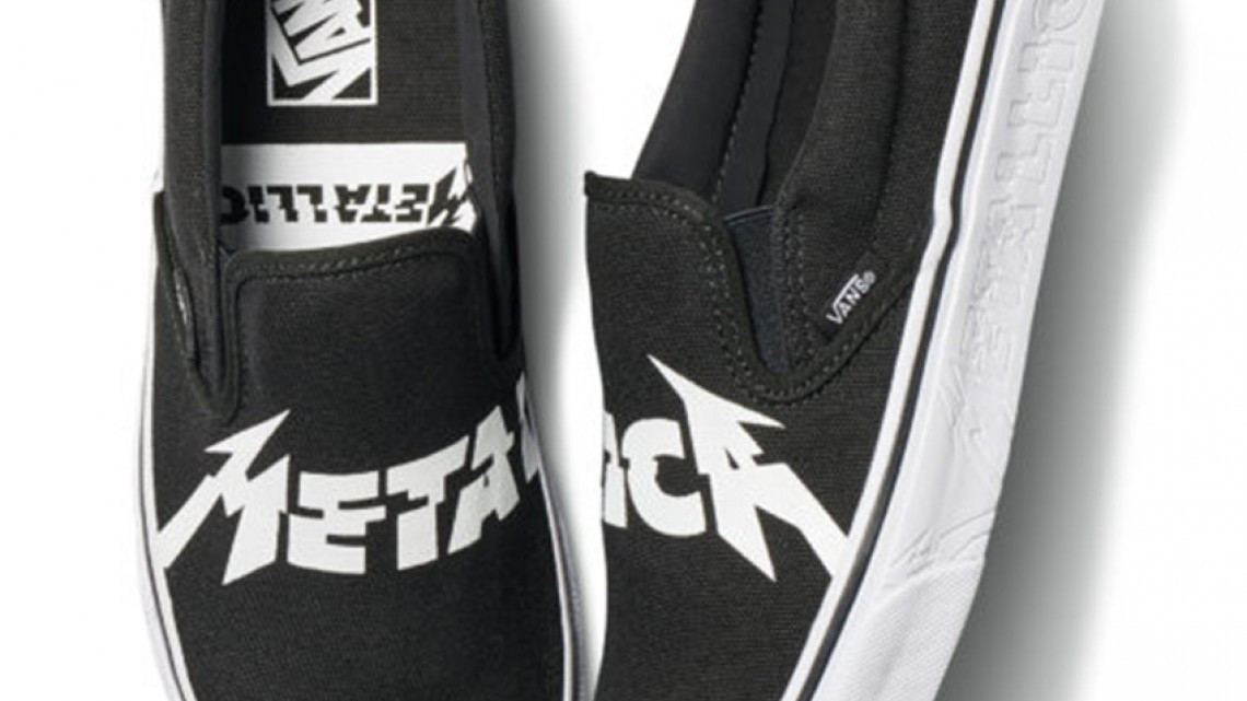 Metallica lanza línea de tenis con Vans