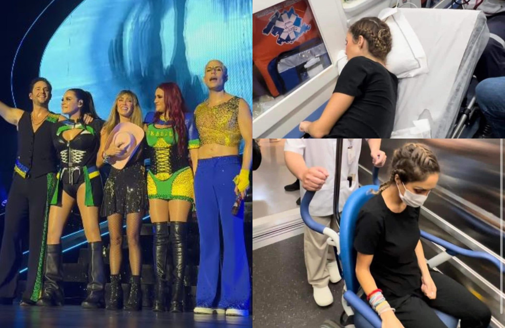 Anahí abandonó el concierto de RBD en ambulancia