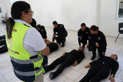  Recibe Guardia Estatal de Género capacitación en primeros auxilios