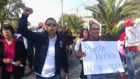 Marchan contra el 'gasolinazo' en San Luis Potosí