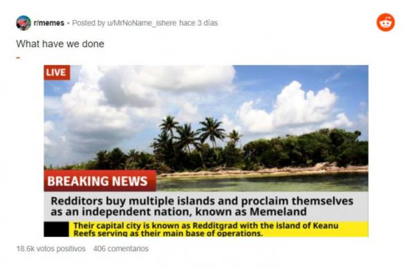 Usuarios de Reddit planean comprar una isla para fundar un país