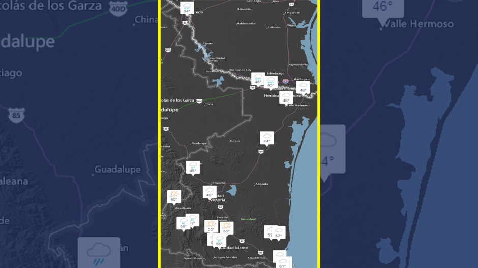 Este viernes se esperan nevadas en Tamaulipas: PC