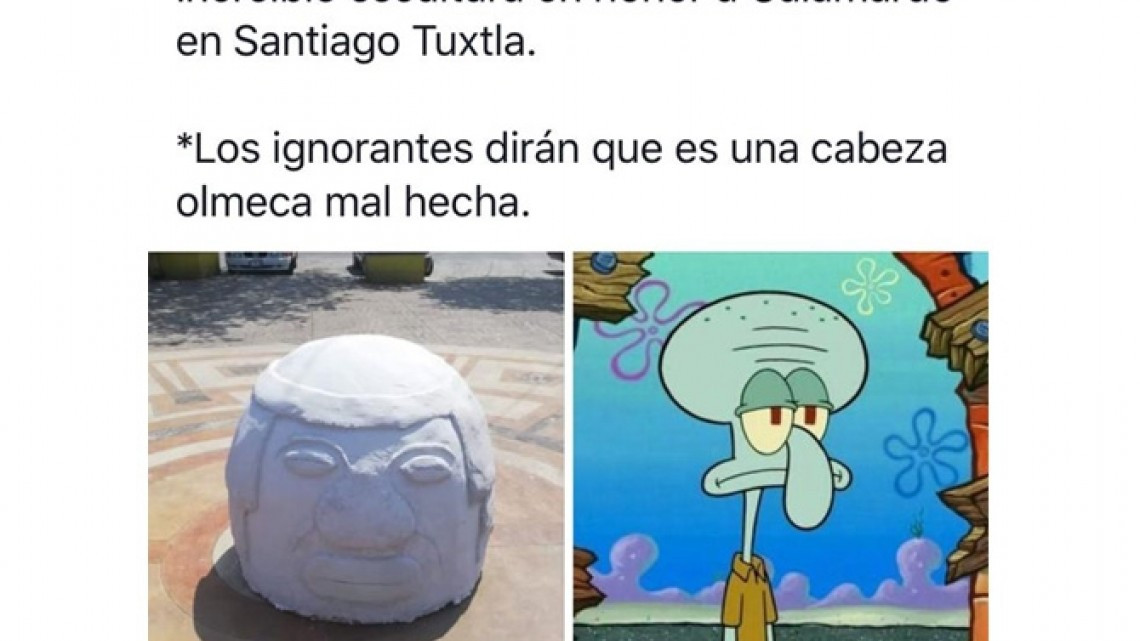 ¡Internet no perdona! Burlas por cabeza olmeca en Veracruz