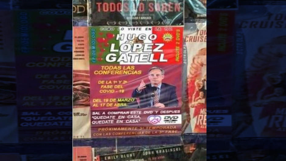 Ponen a la venta las conferencias de Hugo López-Gatel ¡En disco pirata!