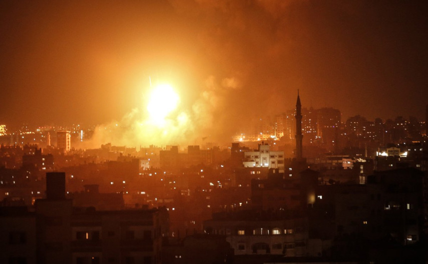 Bombardea Israel objetivos militares en la Franja de Gaza 
