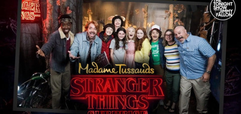 Los niños de "Stranger Things" sorprende a los fanáticos en el museo de cera Madame Tussauds