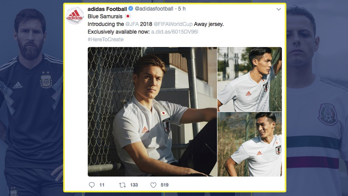 Espectaculares jerseys alternativos para Rusia 2018