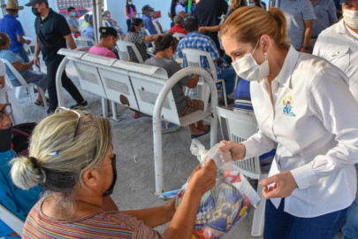 DIF Reynosa llevó diferentes apoyos a los Adultos Mayores de la Colonia Primero de Mayo