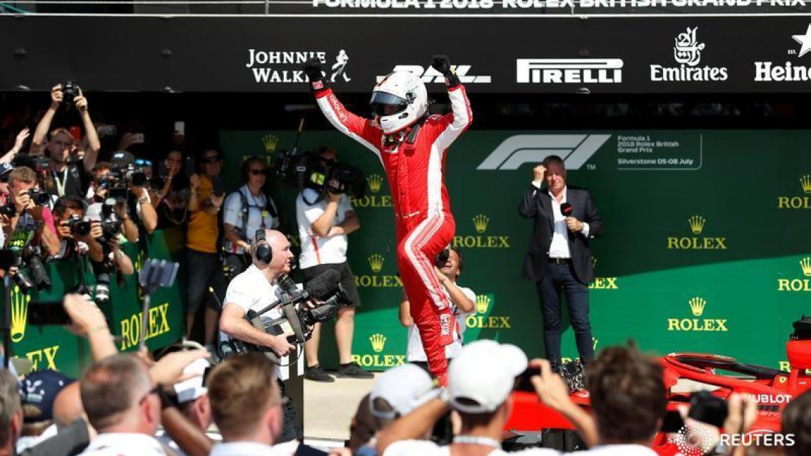Vettel se lleva el GP de Gran Bretaña