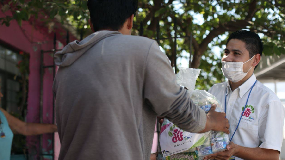 Entrega DIF Tamaulipas 3 mil apoyos alimentarios casa por casa en la entidad